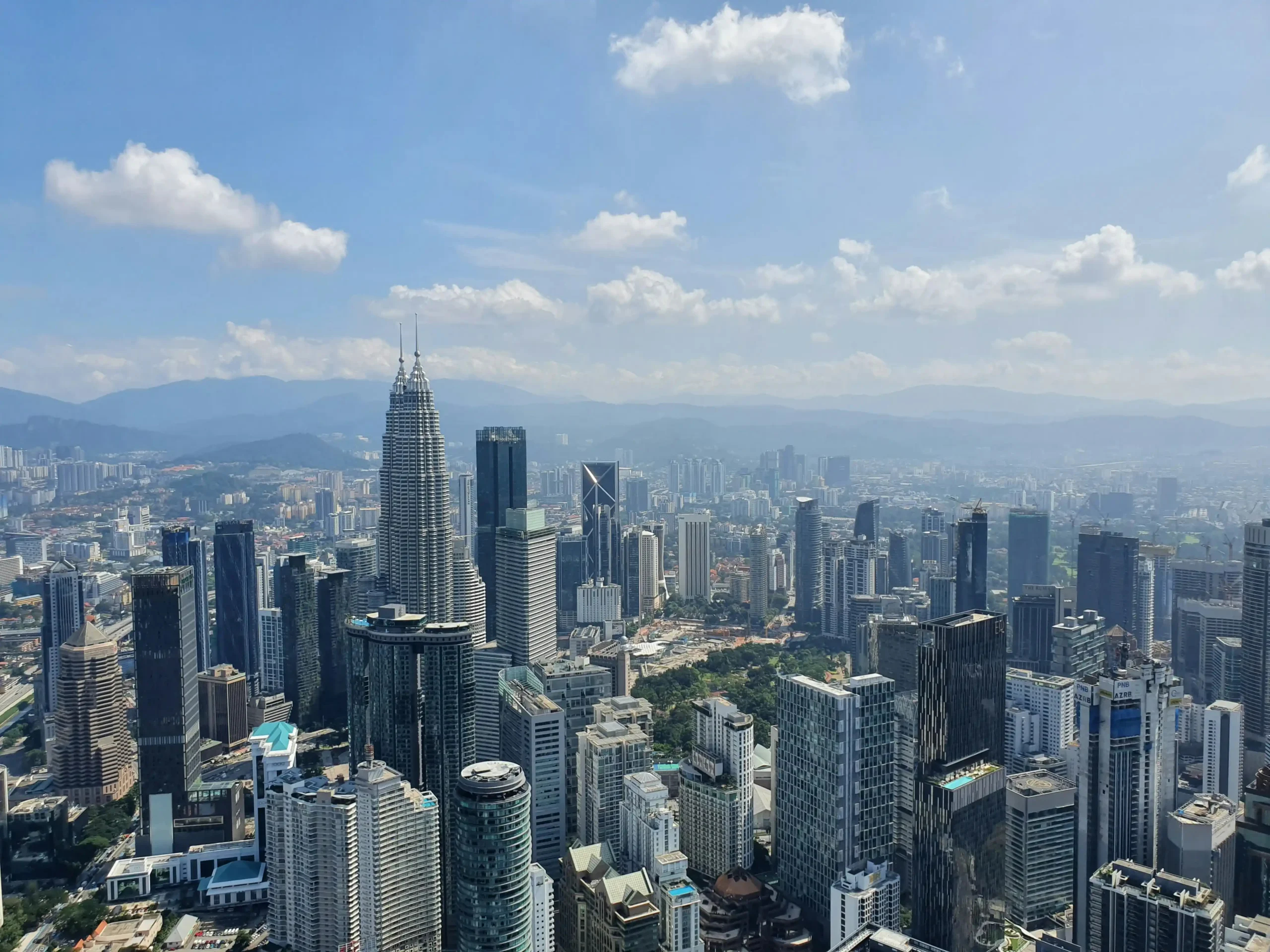 Kuala Lumpur skyline featuring the Petronas Towers